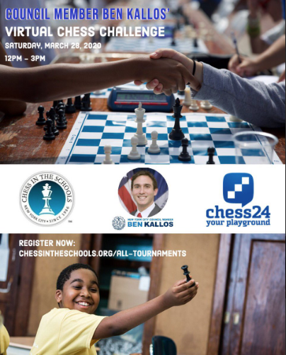 2020 CIS CM Ben Kallos Virtual Chess Challenge on CHESS24